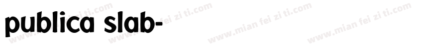 publica slab字体转换